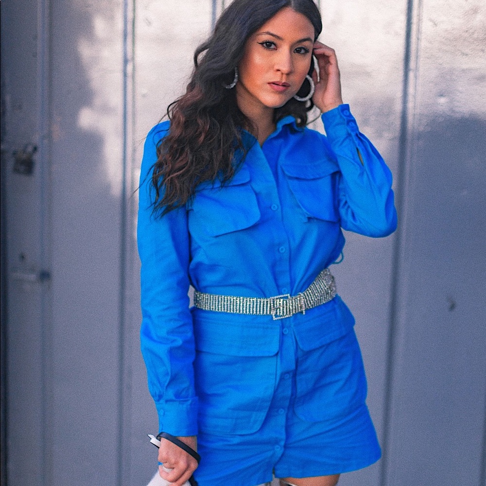 Blue dress